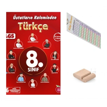 8.Sınıf ÜSTADLARIN KALEMİNDEN Türkçe Yıllık 16 Süreç Değerlendirme LGS 2027+Çözüm Ayr+Telefon Tutucu