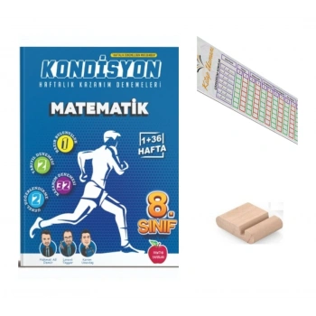 8.Sınıf KONDİSYON Matematik Haftalık Kazanım Deneme LGS 2027 +Çözüm Ayracı+Telefon Tutucu