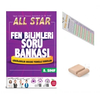 8.Sınıf ALL STAR Fen Bilimleri Soru Bankası LGS 2027 +Çözüm Ayracı+Telefon Tutucu