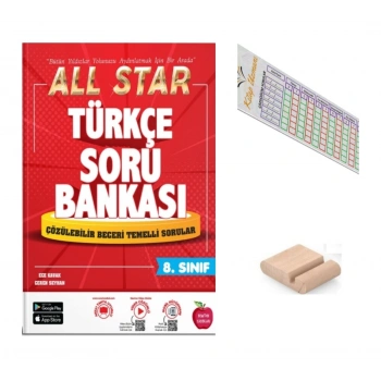 8.Sınıf ALL STAR Türkçe Soru Bankası LGS 2027 +Çözüm Ayracı+Telefon Tutucu