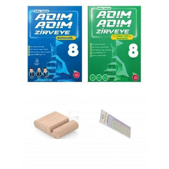 8.Sınıf ADIM ADIM ZİRVEYE İnkilap Matematik LGS 2027 +Çözüm Ayracı+Telefon Tutucu