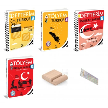 8.Sınıf Türkçe İnkilap Atölyem Ve Defterim LGS 2027 +Telefon Tutucu+Çözüm Ayracı