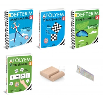 8.Sınıf Fen Matematik Atölyem ve Defterim LGS 2027 +Telefon Tutucu+Çözüm Ayracı