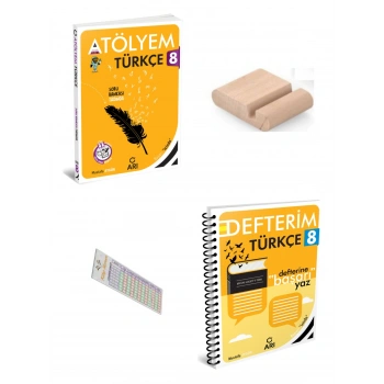 8.Sınıf Türkçe Defterim Türkçe Atölyem LGS 2027 +Telefon Tutucu+Çözüm Ayracı