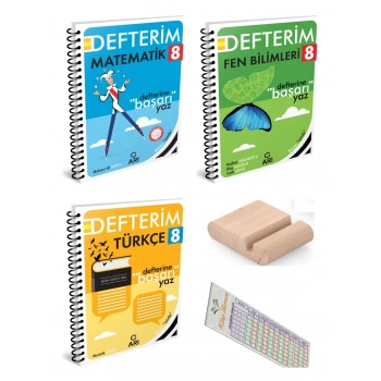 8.Sınıf Matematik Türkçe Fen Defterim LGS 2027 +Telefon Tutucu+Çözüm Ayracı