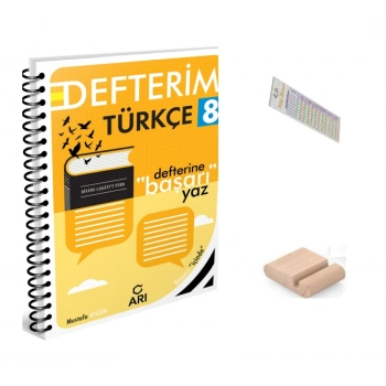 8.Sınıf Türkçe Defterim LGS 2027 +Telefon Tutucu+Çözüm Ayracı