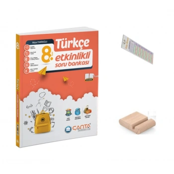 8.Sınıf Türkçe Etkinlikli Soru Bankası LGS 2027+Telefon Tutucu+Çözüm Ayracı