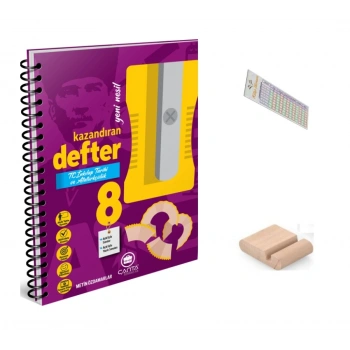 8. Sınıf İnkilap Tarihi Kazandıran Defter LGS 2027+Telefon Tutucu+Çözüm Ayracı