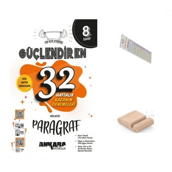 8.Sınıf PARAGRAF 32 HAFTA Kazanım Denemesi LGS 2027+Çözüm Ayracı+Telefon Tutucu