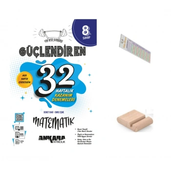 8.Sınıf Matematik 32 HAFTA Kazanım Denemesi LGS 2027+Çözüm Ayracı+Telefon Tutucu