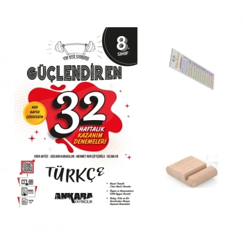 8.Sınıf Türkçe 32 HAFTA Kazanım Denemesi LGS 2027+Çözüm Ayracı+Telefon Tutucu