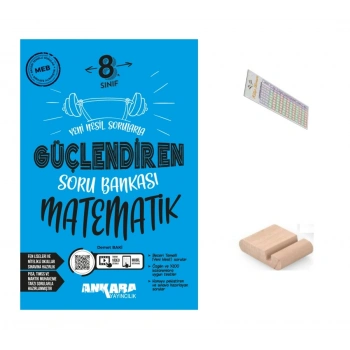 8.Sınıf Matematik GÜÇLENDİREN Soru Bankası LGS 2027+Çözüm Ayracı+Telefon Tutucu