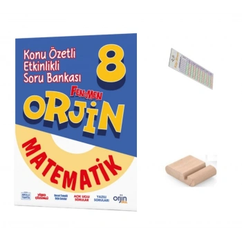 8.SINIF ORJİN Matematik Konu Özetli Soru Bankası LGS 2027+Çözüm Ayracı+Telefon Ayracı