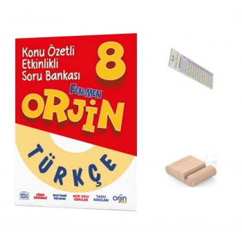 8.SINIF ORJİN Türkçe Konu Özetli Soru Bankası LGS 2027+Çözüm Ayracı+Telefon Ayracı