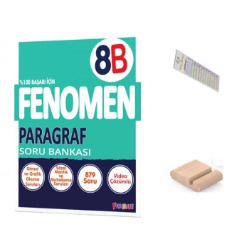 8.Sınıf 8B Paragraf Soru Bankası LGS 2027+Çözüm Ayracı+Telefon Tutucu