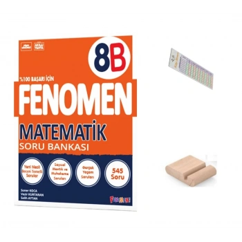 8.Sınıf 8B Matematik Soru Bankası LGS 2027+Çözüm Ayracı+Telefon Tutucu