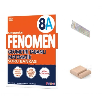8.Sınıf 8A Geometri Tabanlı Soru Bankası LGS 2027+Çözüm Ayracı+Telefon Tutucu