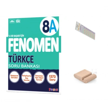 8.Sınıf 8A Türkçe Soru Bankası LGS 2027+Çözüm Ayracı+Telefon Tutucu