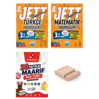 8.Sınıf Jett Türkçe Matematik Fasikülleri LGS 2027+Telefon Tutucu+Çözüm Ayracı