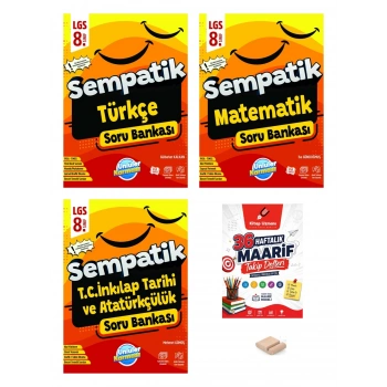 8.Sınıf Sempatik Türkçe İnkilap Matematik Soru Bankası LGS 2027+Tlf Tutucu+Çözüm Ayracı