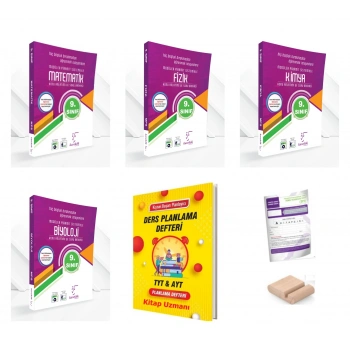 9.Sınıf Fizik Kimya Biyo Matematik Konu Anlatım MPS 2027 Maarif Model+TYT Deneme+Tlf Tutucu+Plan Def