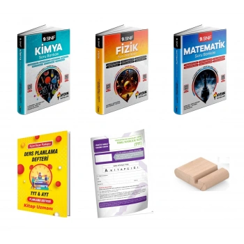 9.Sınıf Matematik Fizik Kimya Soru Bankası - Maarif Model 2027+Telefon Tutucu+PLan Defteri+TYTDeneme