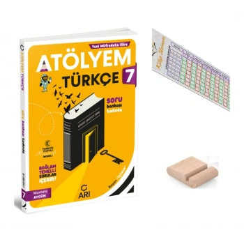 ARI 7.Sınıf Türkçe Atölyem 2027 Maarif Model+Çözüm Ayracı+Telefon Tutucu