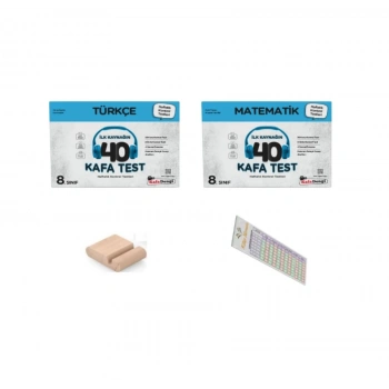 KAFADENGİ 8. Sınıf Kafa Test Türkçe+Matematik Haftalık Kontrol Testi +Telefon Tutucu