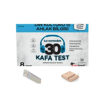 KafaDengi 8. Sınıf Din Kültürü 30 Kafa TestLGS 2026 +Telefon Tutucu+Çözüm Ayracı