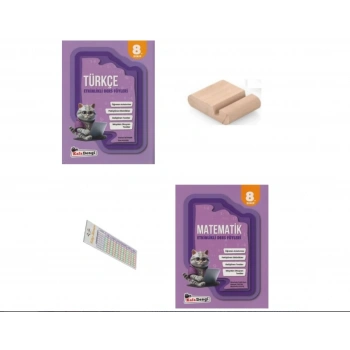 KafaDengi 8. Sınıf Türkçe Matematik Etkinlikli Ders Föyleri LGS 2026 +Telefon Tutucu+ÇözümAyracı