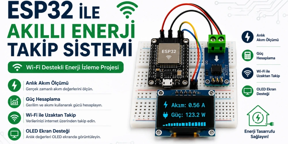 ESP32 ile Wi-Fi Destekli Akıllı Enerji Takip Sistemi Yapımı