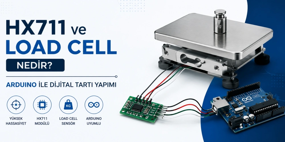 Load Cell ve HX711 Nedir? Arduino ile Hassas Dijital Tartı Yapımı