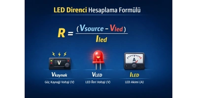 LED Direnci Nasıl Hesaplanır? (Detaylı Anlatım ve Formül)