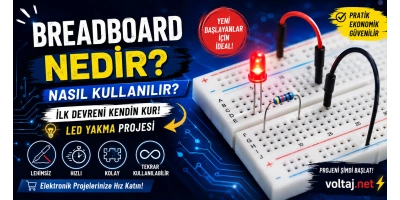 Breadboard Nedir? Lehim Yapmadan Devre Kurmanın En Kolay Yolu!