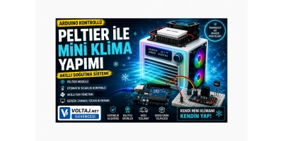 Peltier ile Mini Klima Yapımı (Arduino Kontrollü Akıllı Soğutma Sistemi)