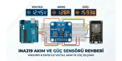 INA219 Akım ve Güç Sensörü Nedir? Arduino ve ESP32 ile Hassas Ölçüm Rehberi