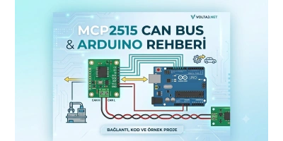 MCP2515 CAN Bus Modülü Nedir? Arduino ile CAN Haberleşmesi, Bağlantısı ve Örnek Proje Rehberi