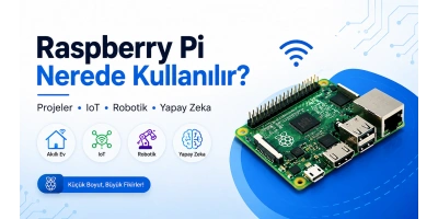 Raspberry Pi Nerede Kullanılır? 2026 Rehberi | Projeler, Kullanım Alanları ve Örnek Kodlar