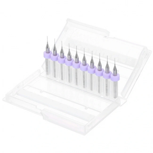 0.3mm PCB Matkap Ucu Seti - 10 Adet (Kutulu)