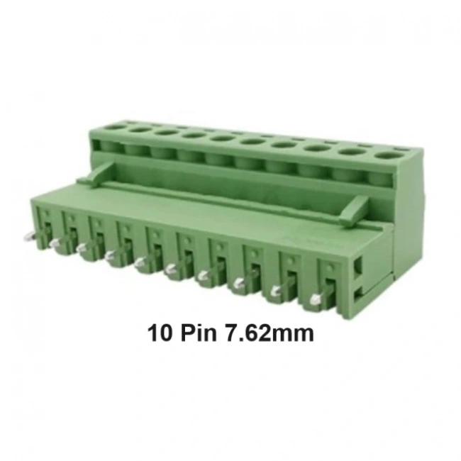 10 Pin 7.62mm Geçmeli 180C Takım Klemens