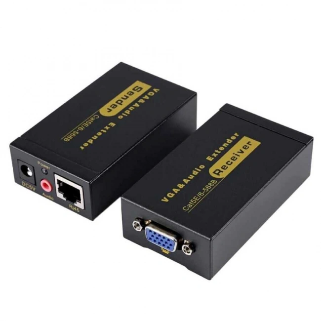 100m VGA Extender - VGA RJ45 Cat5E/6 Üzerinden Sinyal Uzatıcı