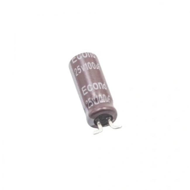 100uF 25V Elektrolitik Kondansatör 5x12mm - Kısa Bacaklı