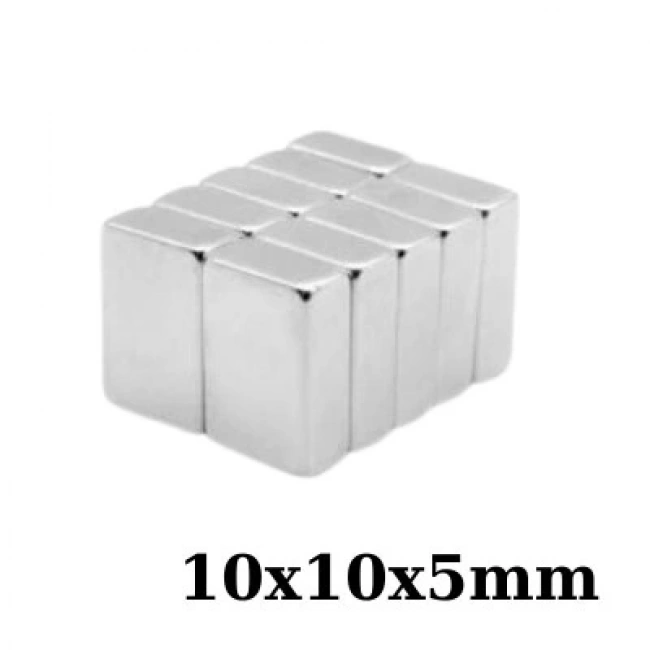 10x10x5mm Neodyum Güçlü Mıknatıs - Neodim Magnet