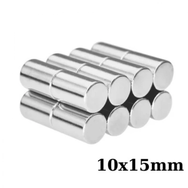 10x15mm Neodyum Güçlü Mıknatıs - Neodim Magnet