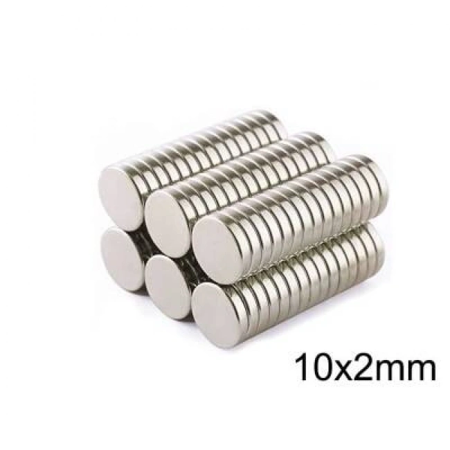 10X2mm Neodyum Güçlü Mıknatıs - Neodim Magnet