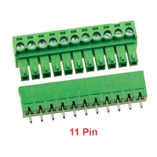 11 Pin 3.81mm Geçmeli 180C Takım Klemens