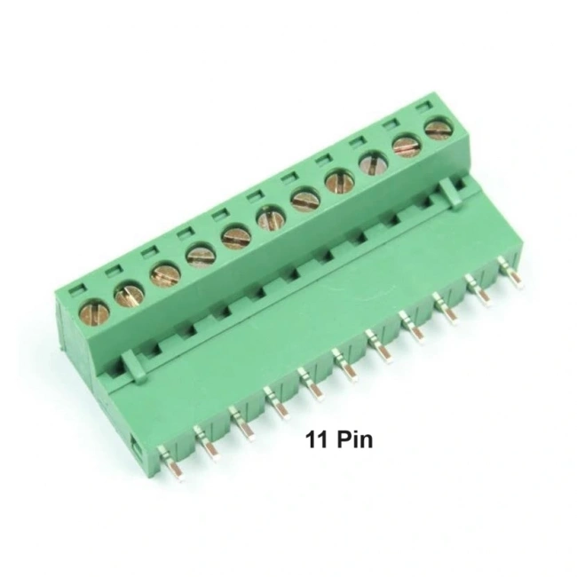 11 Pin 5.08mm Geçmeli 90C Takım Klemens