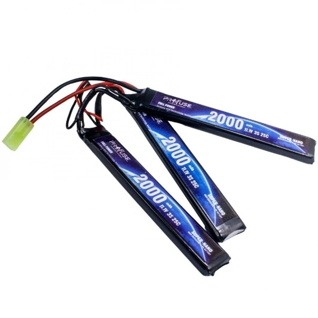 11.1V 3S 2000mAh 25C Airsoft Lipo Batarya