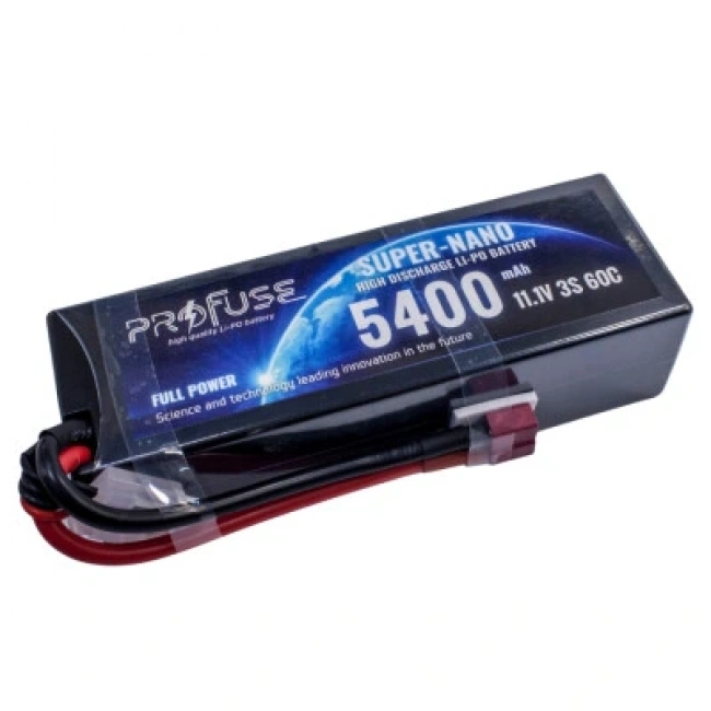 11.1V 3S 5400mAh 60C Lipo Batarya - Kutulu