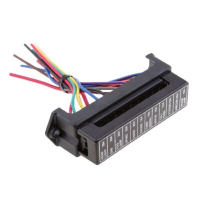 12 Kanal Oto Bıçak Sigorta Kutusu - Kablolu